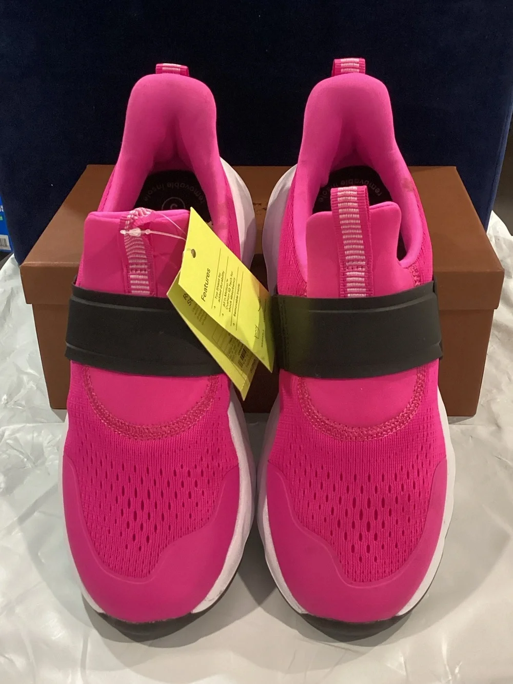 All in Motion Dillon Big Kids Size 5 Pink Slip On Athletic Sneakers New NWOB